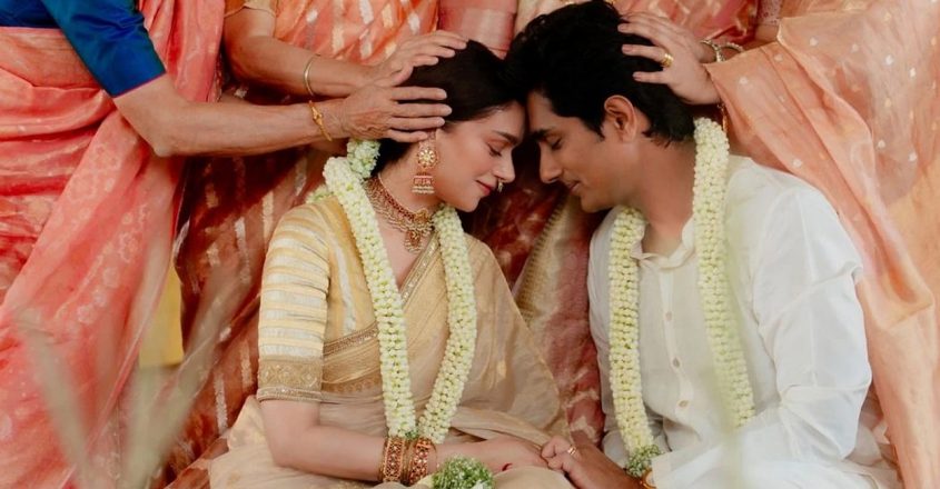 अदिति राव हैदरी और सिद्धार्थ की शादी: पहली तस्वीरें | Aditi Rao Hydari & Siddharth Married: First Pics